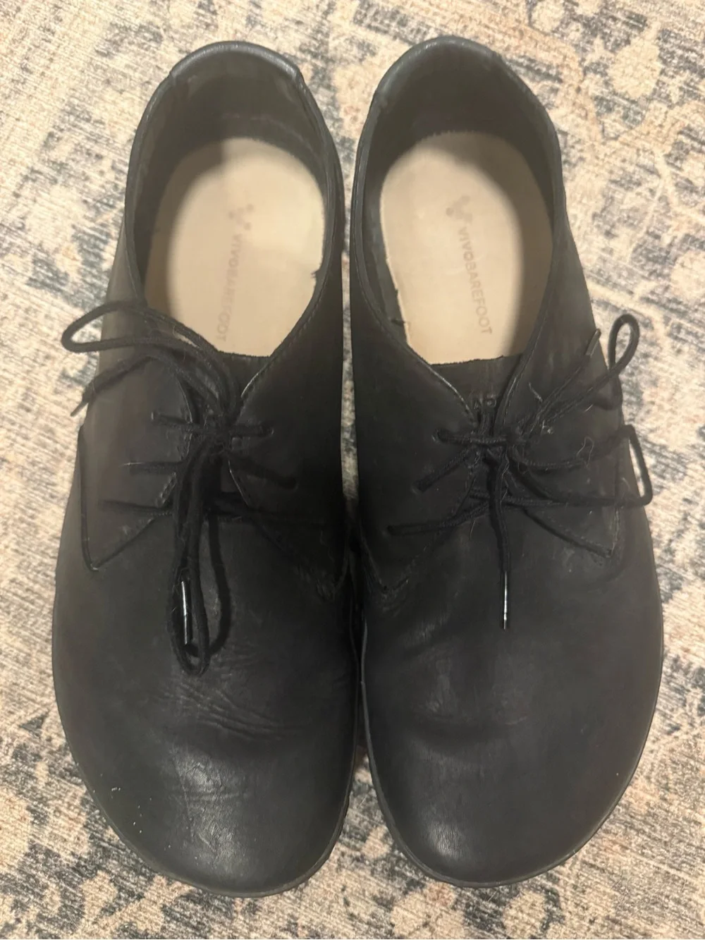 Vivobarefoot RA IV Men's Black Lace-Up Leather Shoes